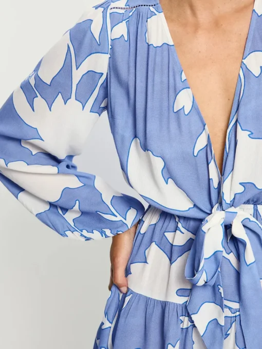 Kivari - AMELIE TIE FRONT MINI DRESS