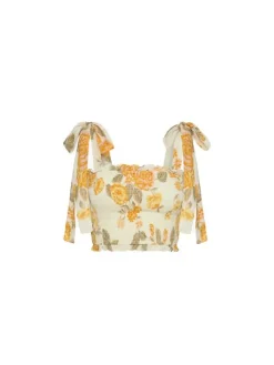 Women Kivari - Blake Shirred Crop Top