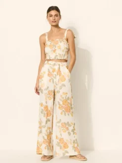 Women Kivari - Blake Shirred Crop Top