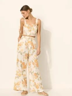 Women Kivari - Blake Shirred Crop Top