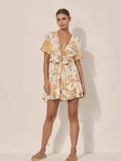 Kivari - Blake Tie Front Mini Dress FINAL SALE