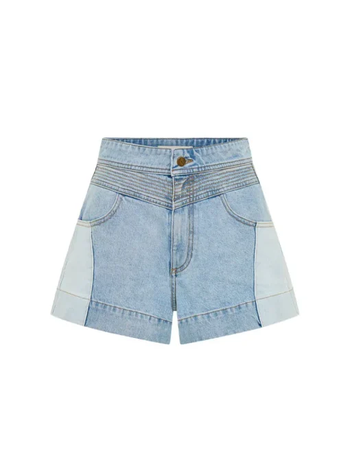 Kivari - CARLA DENIM SHORT (TWO TONE WASH)