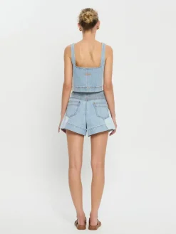 Kivari - CARLA DENIM SHORT (TWO TONE WASH)