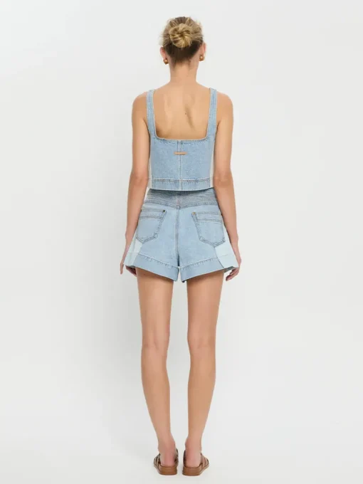 Kivari - CARLA DENIM SHORT (TWO TONE WASH)
