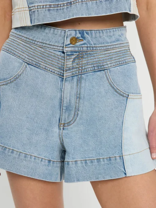 Kivari - CARLA DENIM SHORT (TWO TONE WASH)