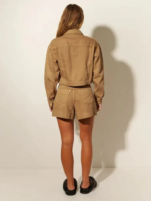 Kivari - CELENE DENIM JACKET (LATTE)
