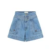 Kivari - CELENE DENIM SHORTS (STONEWASH BLUE)