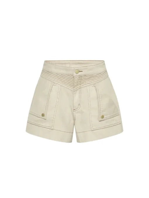 Kivari - CELENE DENIM SHORT (CREAM)