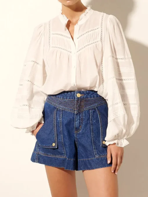 Kivari - CELENE DENIM SHORT (BLUE)