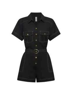 Women Kivari - EBONY PLAYSUIT (BLACK)