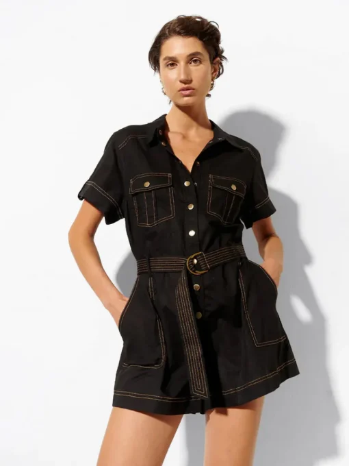 Women Kivari - EBONY PLAYSUIT (BLACK)