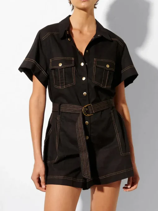 Women Kivari - EBONY PLAYSUIT (BLACK)
