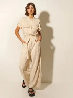 Women Kivari - GIANNA JUMPSUIT (IVORY)