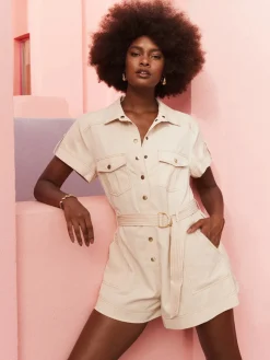 Women Kivari - GIANNA PLAYSUIT (IVORY)