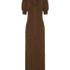 Kivari - HELENA KNIT MIDI DRESS (COCOA)