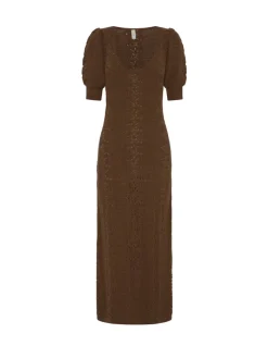 Kivari - HELENA KNIT MIDI DRESS (COCOA)