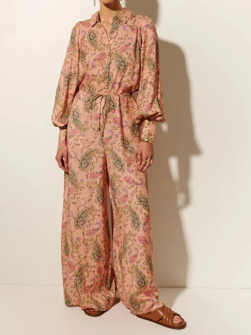 Women Kivari - Isha Jumpsuit (Pink Paisley)