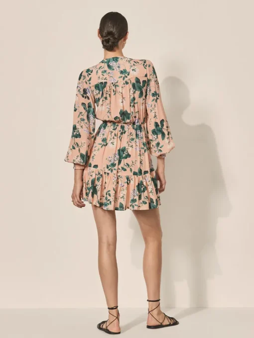 Kivari - Jemima Tie Front Mini Dress - Pink
