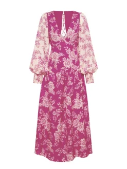 Kivari - Maeve Maxi Dress (Magenta Floral)