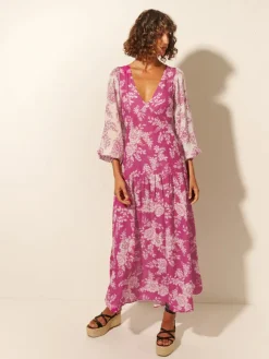 Kivari - Maeve Maxi Dress (Magenta Floral)