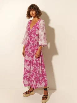Kivari - Maeve Maxi Dress (Magenta Floral)