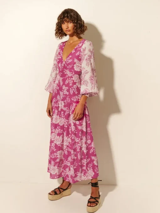Kivari - Maeve Maxi Dress (Magenta Floral)