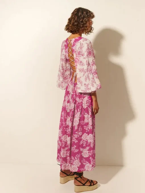 Kivari - Maeve Maxi Dress (Magenta Floral)