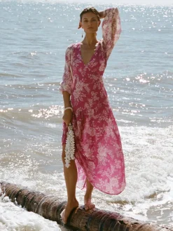 Kivari - Maeve Maxi Dress (Magenta Floral)