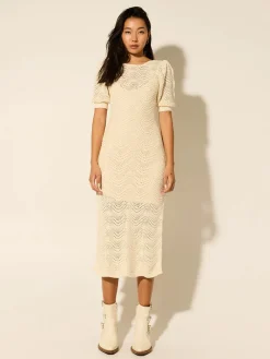 Women Kivari - MARIANA KNIT MIDI DRESS (CREAM)
