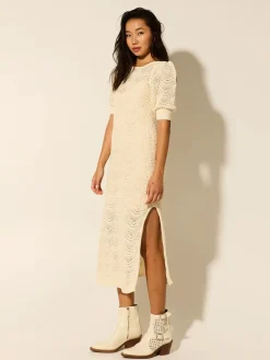 Women Kivari - MARIANA KNIT MIDI DRESS (CREAM)