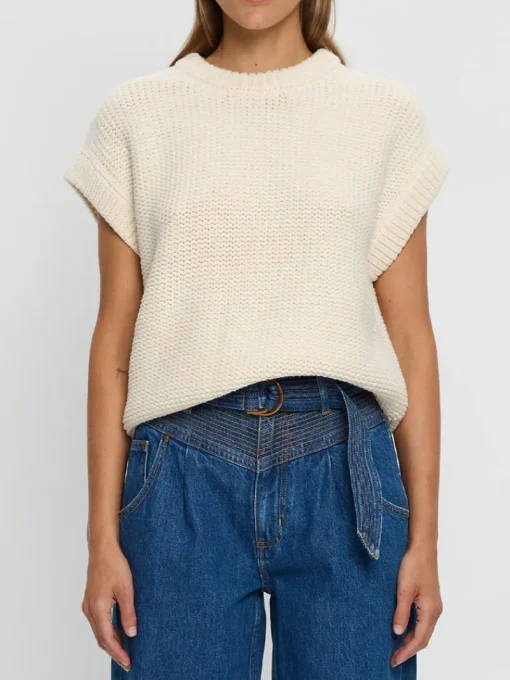 Kivari - OLESIA KNIT VEST (CREAM)