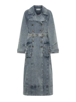 Kivari - OLIVIA DENIM TRENCH COAT