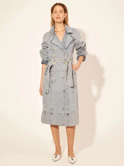 Kivari - OLIVIA DENIM TRENCH COAT