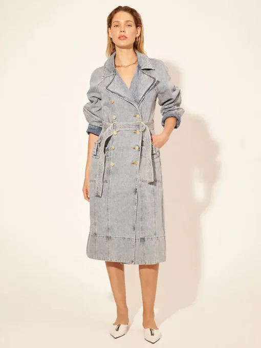 Kivari - OLIVIA DENIM TRENCH COAT