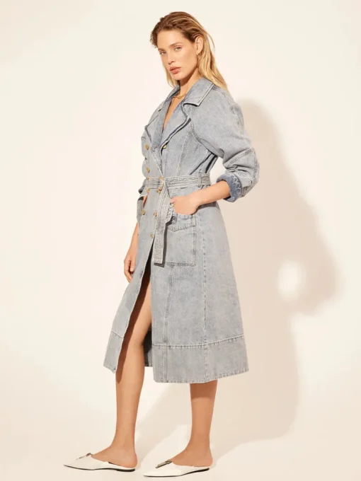 Kivari - OLIVIA DENIM TRENCH COAT