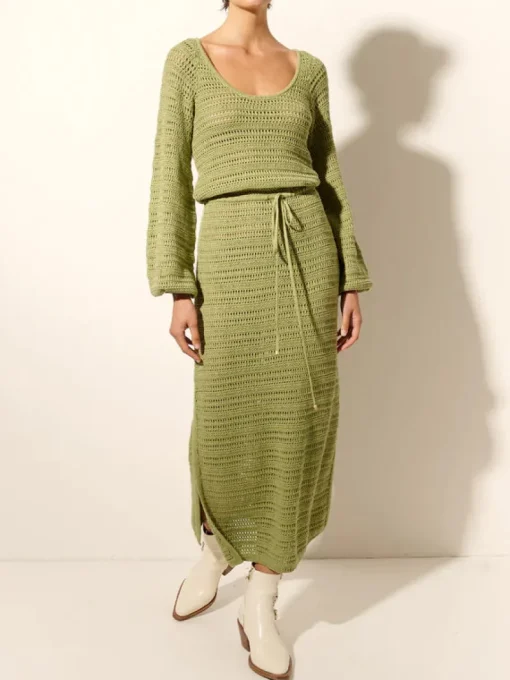 Kivari - PEPE KNIT DRESS (AVOCADO)