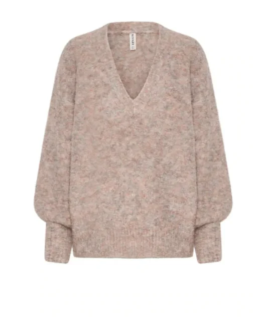Kivari - Quinn V Neck Knit (Haze)
