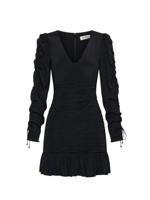 Kivari - SCARLETT GATHERED MIN DRESS (BLACK)