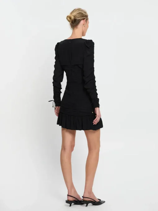Kivari - SCARLETT GATHERED MIN DRESS (BLACK)