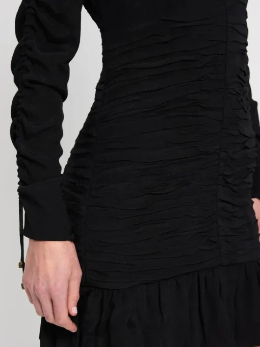 Kivari - SCARLETT GATHERED MIN DRESS (BLACK)