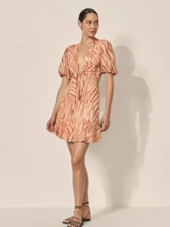 Kivari - Soraya Cut Out Mini Dress (Italian Clay)