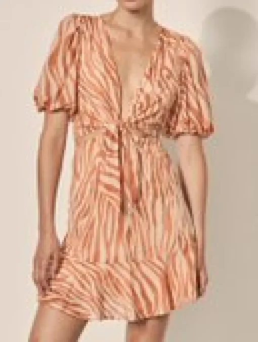 Kivari - Soraya Cut Out Mini Dress (Italian Clay)