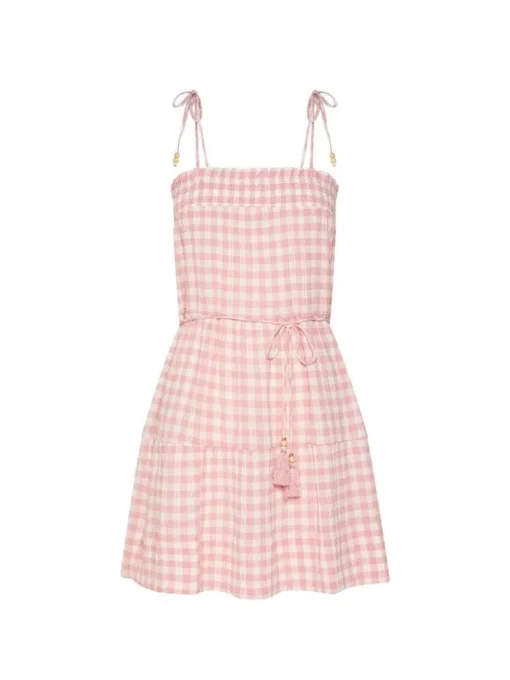 Kivari - Stevie Tiered Mini Dress (Check)