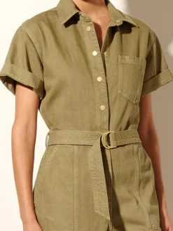 Women Kivari - TAHLIA BOILERSUIT (KHAKI)
