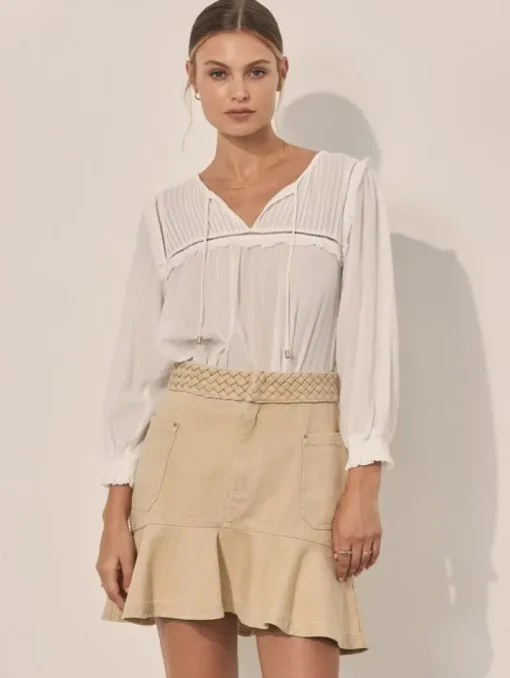 Kivari - Theo Mini Skirt (Bone)