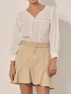 Kivari - Theo Mini Skirt (Bone)