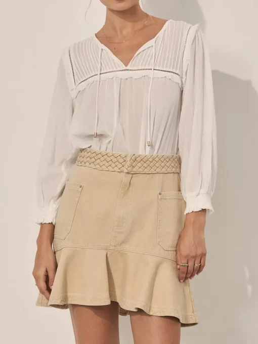 Kivari - Theo Mini Skirt (Bone)