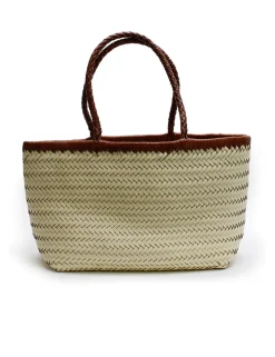 Women La Tribe - Amelia Woven Bag (Cream/Vintage Tan)