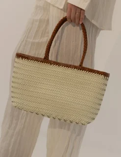 Women La Tribe - Amelia Woven Bag (Cream/Vintage Tan)
