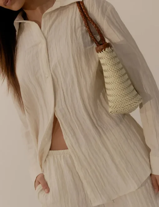 Women La Tribe - Amelia Woven Bag (Cream/Vintage Tan)